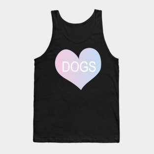 Dog Heart Gradient- Cute Tank Top